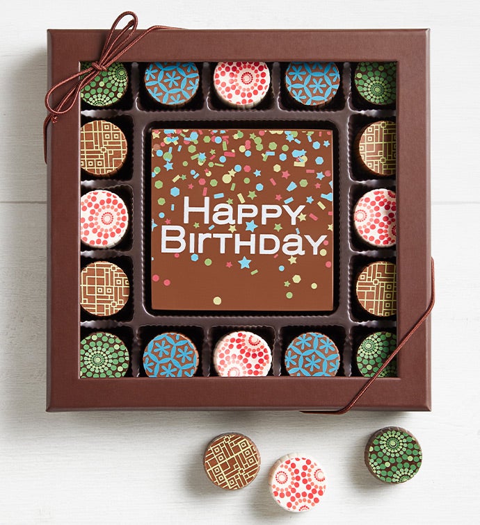 Fleur de Chocolate® Birthday Bar & Truffles
